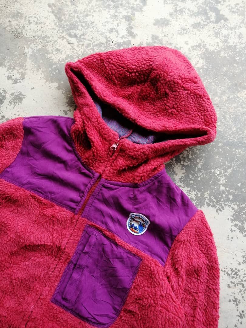 Vintage Titi Caca Retro Sherpa Fleece Hoodies Size US L / EU 52-54 / 3 - 5 Thumbnail