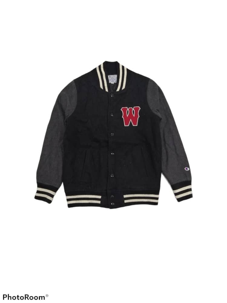 Champion Vintage Champion Black Varsity Jacket Size US M / EU 48-50 / 2 - 1 Thumbnail