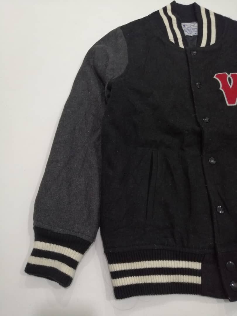 Champion Vintage Champion Black Varsity Jacket Size US M / EU 48-50 / 2 - 3 Thumbnail