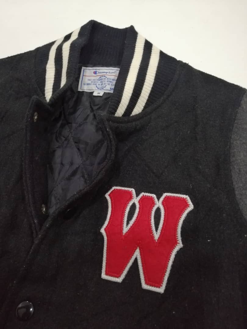 Champion Vintage Champion Black Varsity Jacket Size US M / EU 48-50 / 2 - 5 Thumbnail