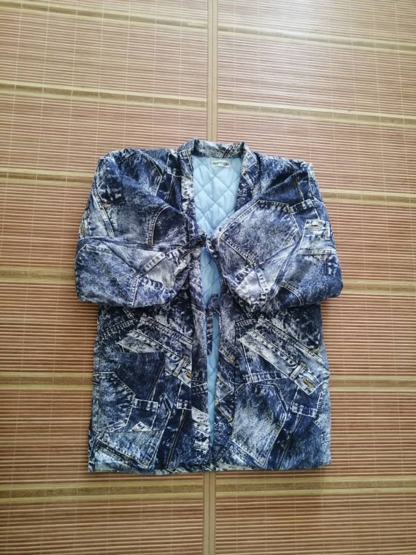 Japanese Brand × Vintage Vintage Japanese Traditional Kimono Printed Denim Size US M / EU 48-50 / 2 - 4 Thumbnail