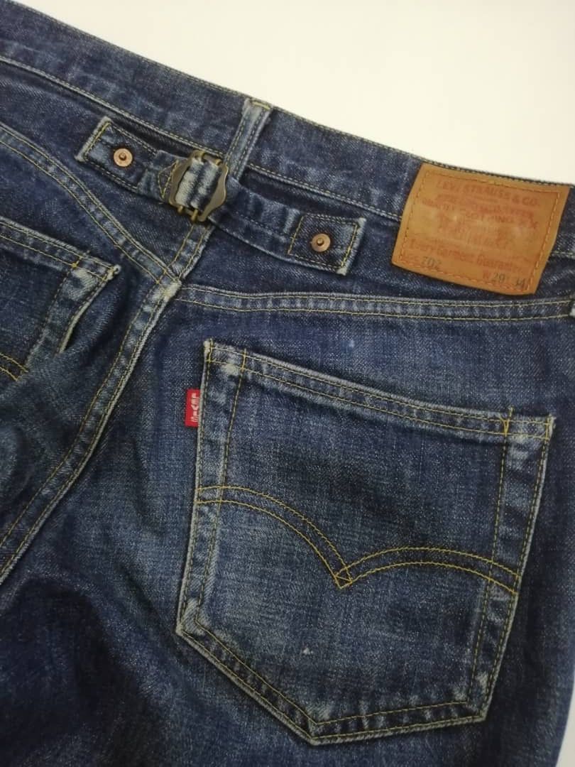 Levi's × Vintage Vintage 80s Levi's Redline 702XX Buckle Back Big E Jeans Size US 29 - 3 Thumbnail