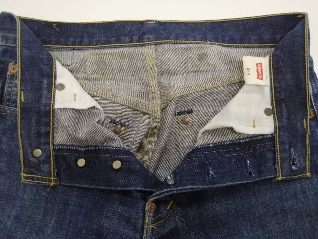Levi's × Vintage Vintage 80s Levi's Redline 702XX Buckle Back Big E Jeans Size US 29 - 4 Thumbnail