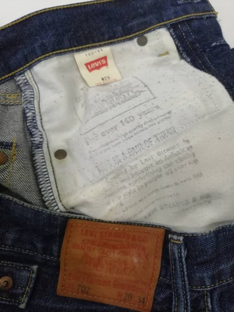 Levi's × Vintage Vintage 80s Levi's Redline 702XX Buckle Back Big E Jeans Size US 29 - 6 Thumbnail