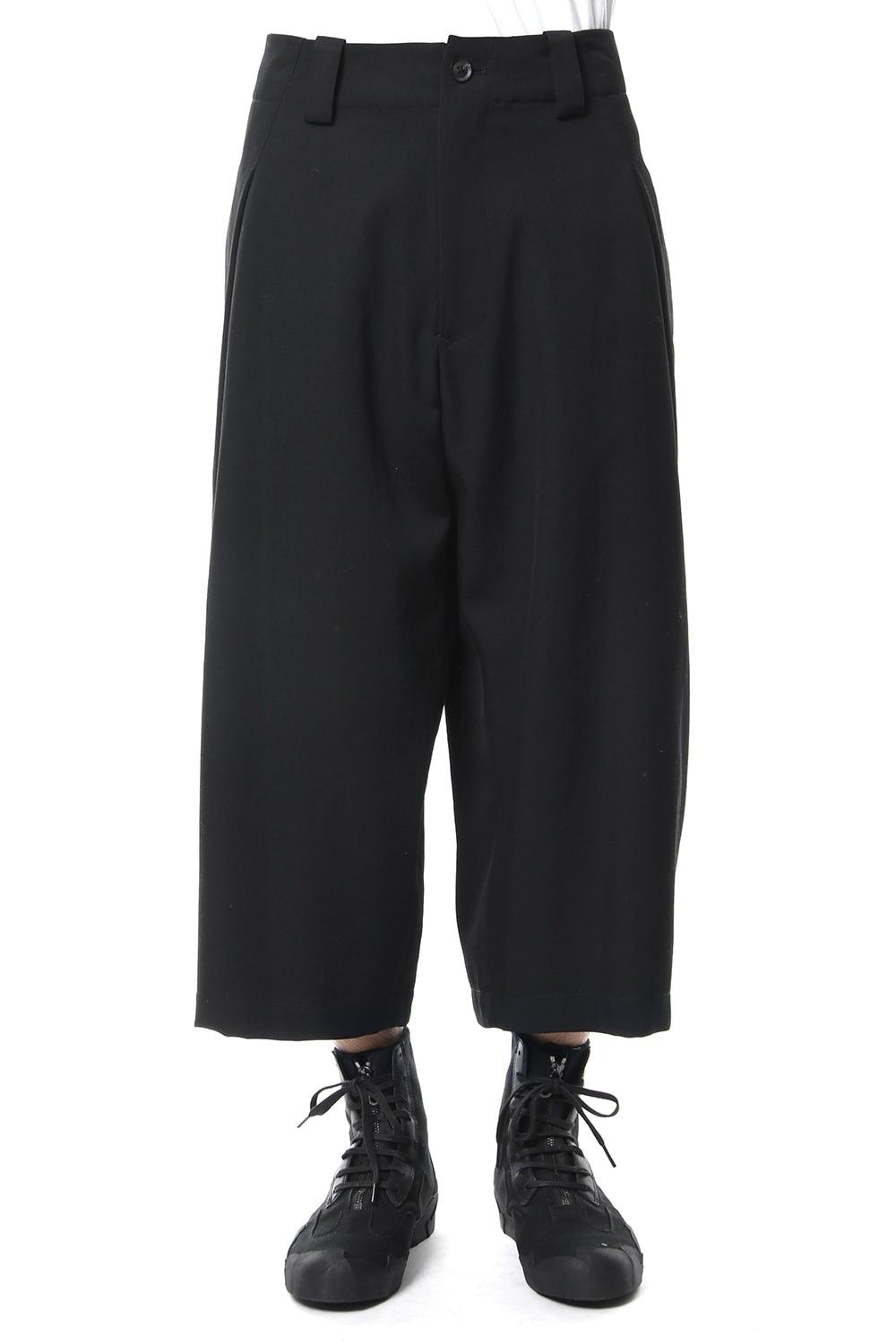 Yohji Yamamoto Yohji Yamamoto Pour Homme SS18 Gabardine Side Tuck Pants Size US 34 / EU 50 - 1 Thumbnail