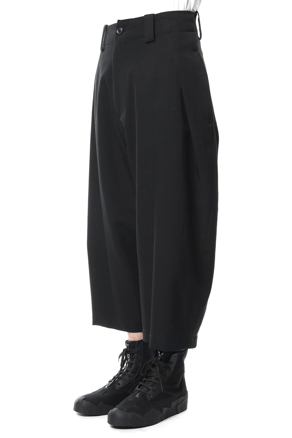 Yohji Yamamoto Yohji Yamamoto Pour Homme SS18 Gabardine Side Tuck Pants Size US 34 / EU 50 - 3 Thumbnail