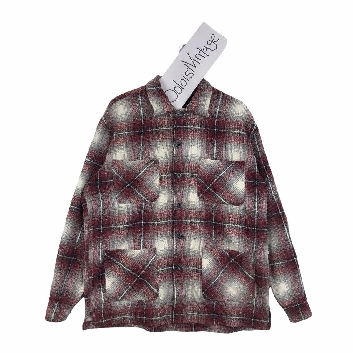 Vintage Vintage FLYING SCOTSMAN Outdoor Flannel Shirt Size US L / EU 52-54 / 3 - 1 Thumbnail