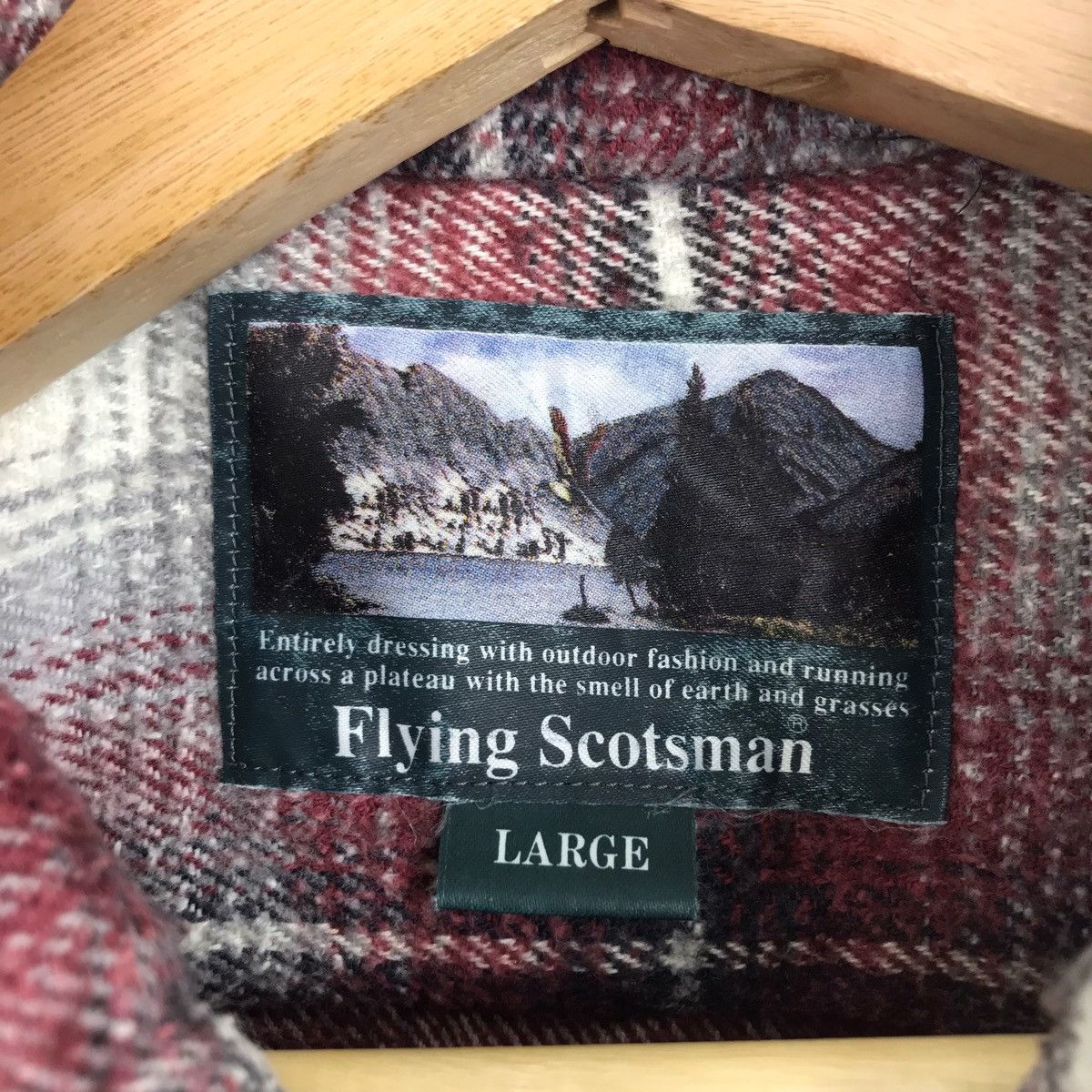 Vintage Vintage FLYING SCOTSMAN Outdoor Flannel Shirt Size US L / EU 52-54 / 3 - 4 Thumbnail