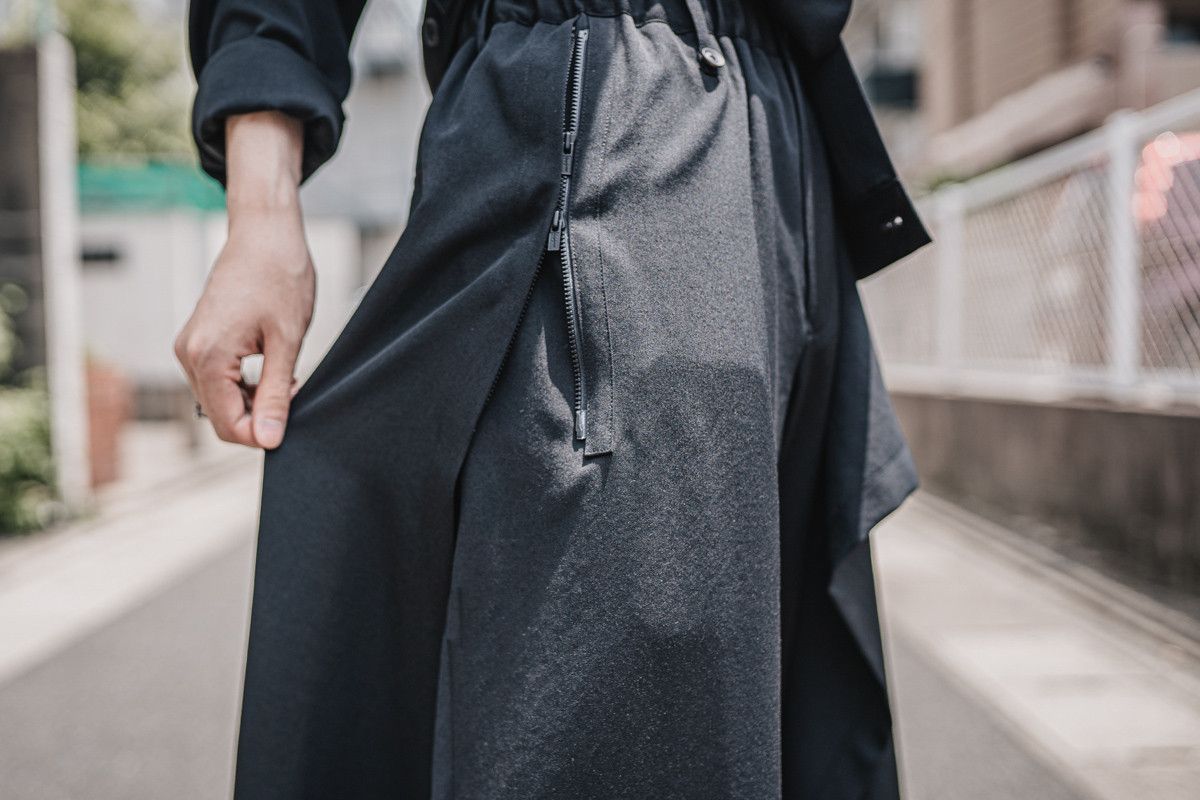 Yohji Yamamoto Yohji Yamamoto Pour Homme 21AW - W/GABARDINE Wrap Pants Size US 30 / EU 46 - 9 Thumbnail
