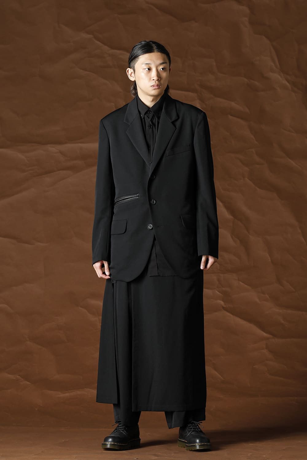 Yohji Yamamoto Yohji Yamamoto Pour Homme 21AW - W/GABARDINE Wrap Pants Size US 30 / EU 46 - 3 Thumbnail