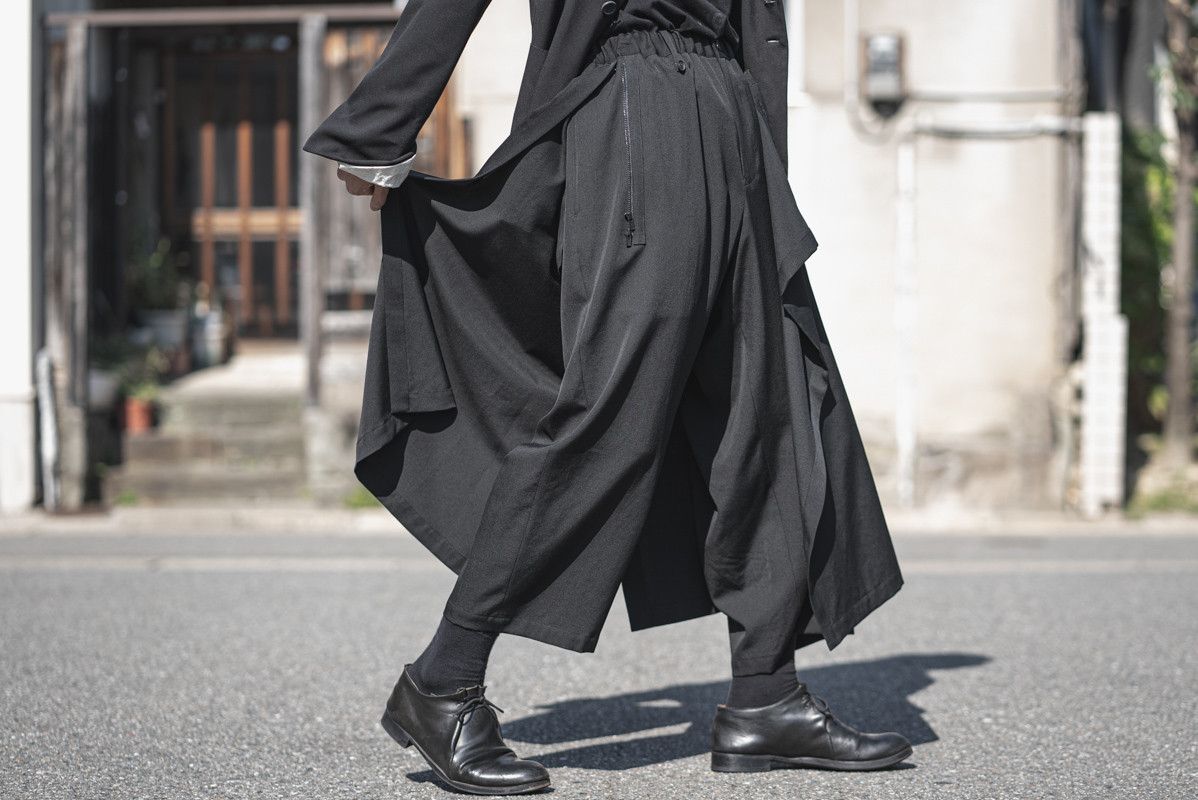 Yohji Yamamoto Yohji Yamamoto Pour Homme 21AW - W/GABARDINE Wrap Pants Size US 30 / EU 46 - 6 Thumbnail
