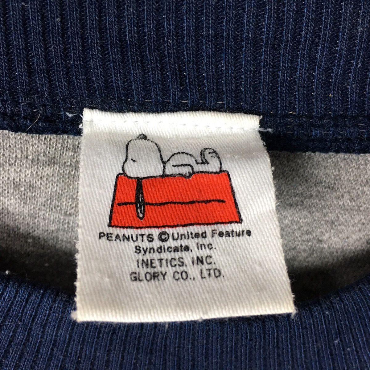 Vintage SNOOPY PEANUTS Schulz Disney Movie Blue Sweatshirt Size US L / EU 52-54 / 3 - 3 Thumbnail