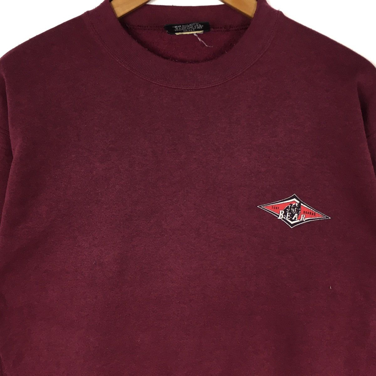 Vintage Vintage BEAR SURF BOARD Surfing Beach Skate Red Sweatshirt Size US M / EU 48-50 / 2 - 2 Thumbnail