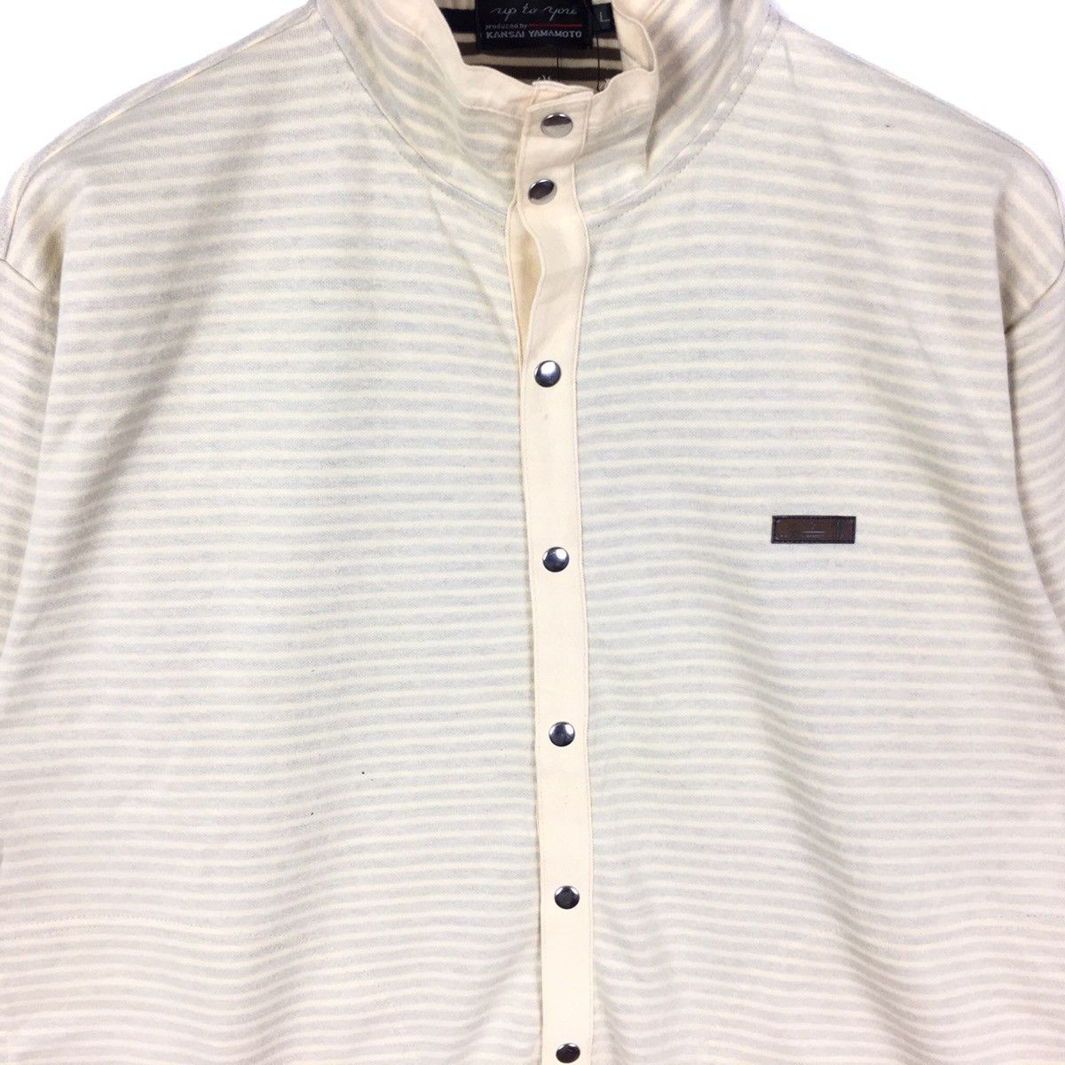 Kansai Yamamoto UP TO YOU KANSAI YAMAMOTO Japanese Brand Stripes Sweatshirt Size US L / EU 52-54 / 3 - 2 Thumbnail