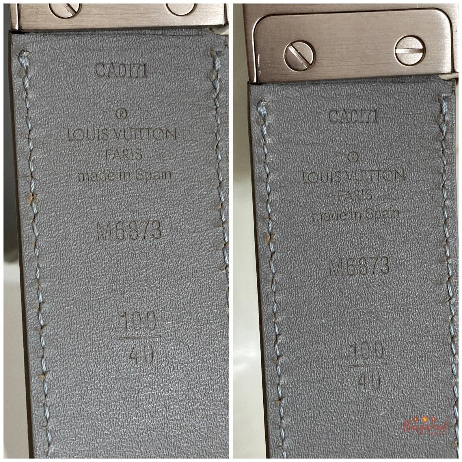 Louis Vuitton Louis Vuitton White Damier Infini Leather Reversible Belt Size 36 - 8 Thumbnail