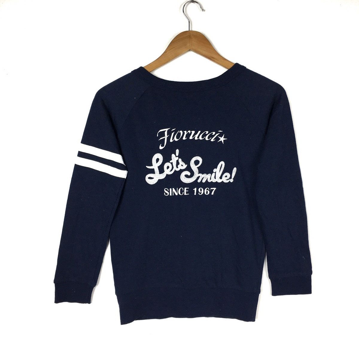 Fiorucci FIORUCCI Lets Smile Italy Italian Designer Blue Cardigan Size US S / EU 44-46 / 1 - 4 Thumbnail