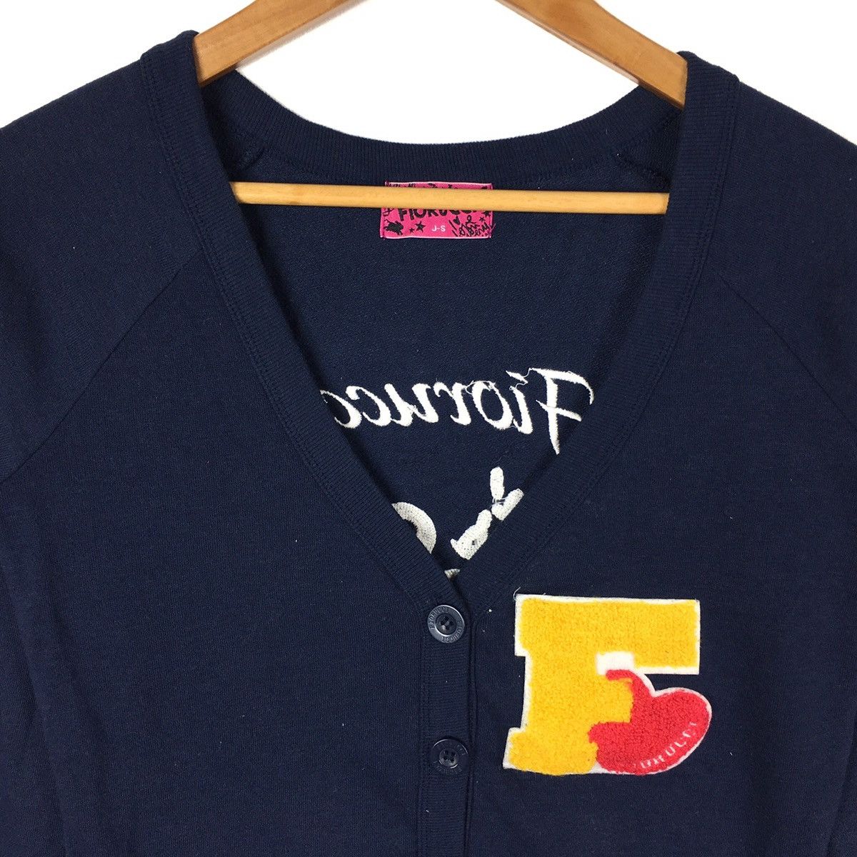 Fiorucci FIORUCCI Lets Smile Italy Italian Designer Blue Cardigan Size US S / EU 44-46 / 1 - 2 Thumbnail