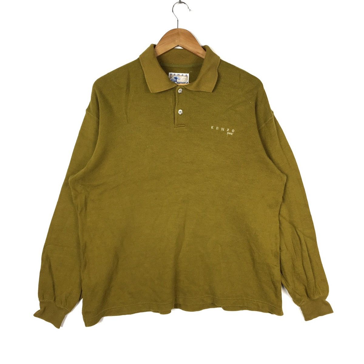 Vintage KENZO JEANS Paris French Designer Collar Shirt