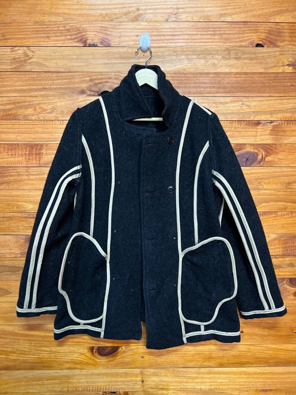 Japanese Brand DOUBLE BREAST WOOL PEACOAT Size M / US 6-8 / IT 42-44 - 11 Thumbnail
