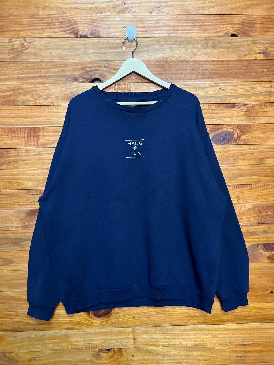 image of Vintage Hang Ten Sweatshirt in Navy, Men's (Size 2XL)