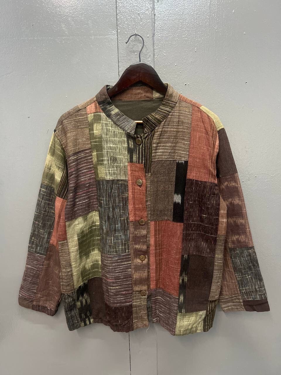 Japanese Brand VINTAGE PATCHWORK COTTON JACKET Size US M / EU 48-50 / 2 - 1 Thumbnail
