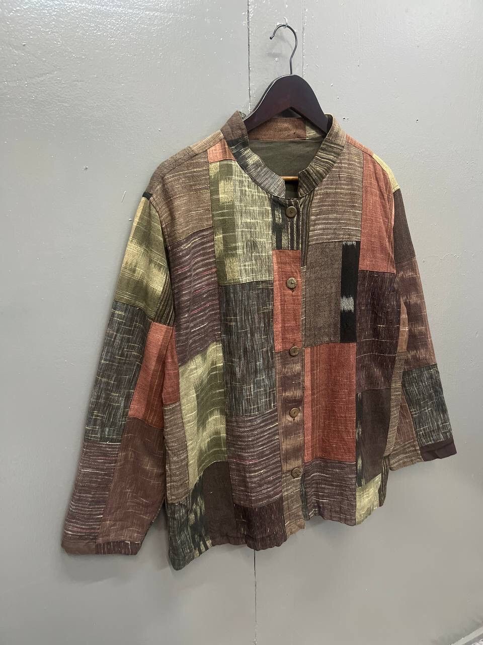 Japanese Brand VINTAGE PATCHWORK COTTON JACKET Size US M / EU 48-50 / 2 - 2 Thumbnail