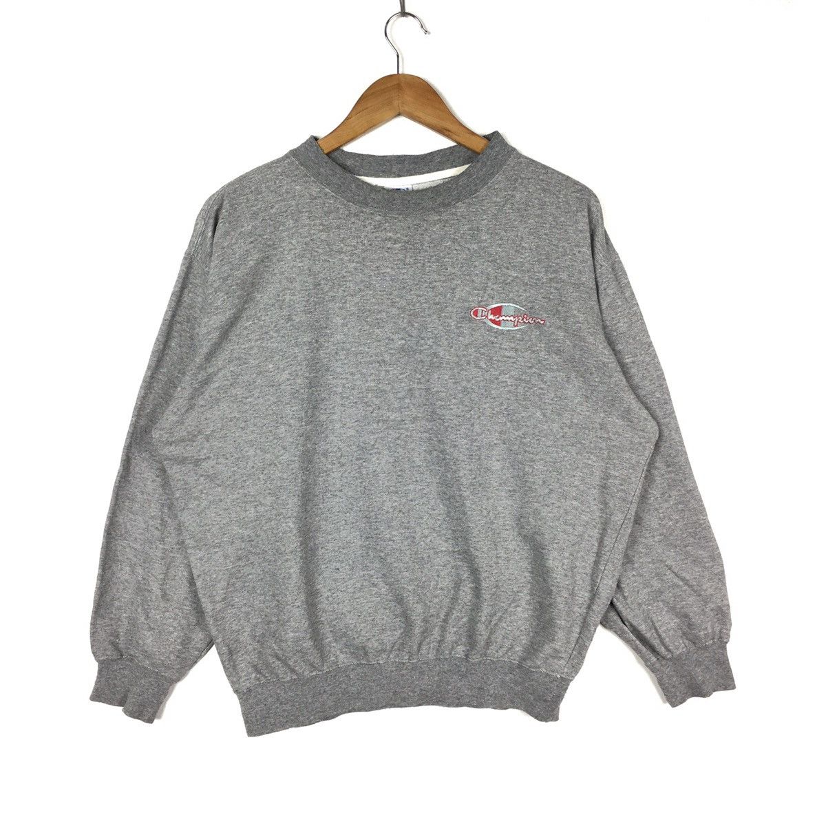 Champion Vintage CHAMPION STREETWEAR Script Logo Grey Sweatshirt Size US M / EU 48-50 / 2 - 1 Thumbnail
