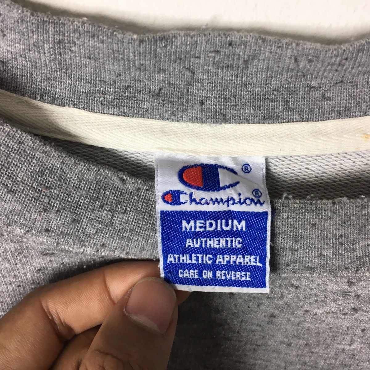 Champion Vintage CHAMPION STREETWEAR Script Logo Grey Sweatshirt Size US M / EU 48-50 / 2 - 3 Thumbnail