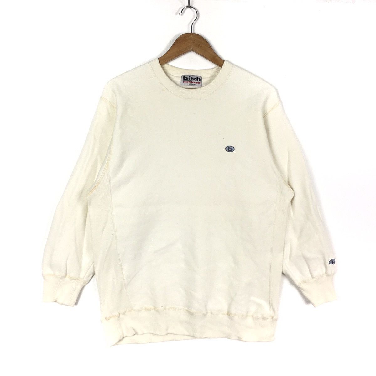 Vintage Vintage BITCH SKATEBOARD STREETWEAR Embroidered Sweatshirt Size US L / EU 52-54 / 3 - 1 Thumbnail