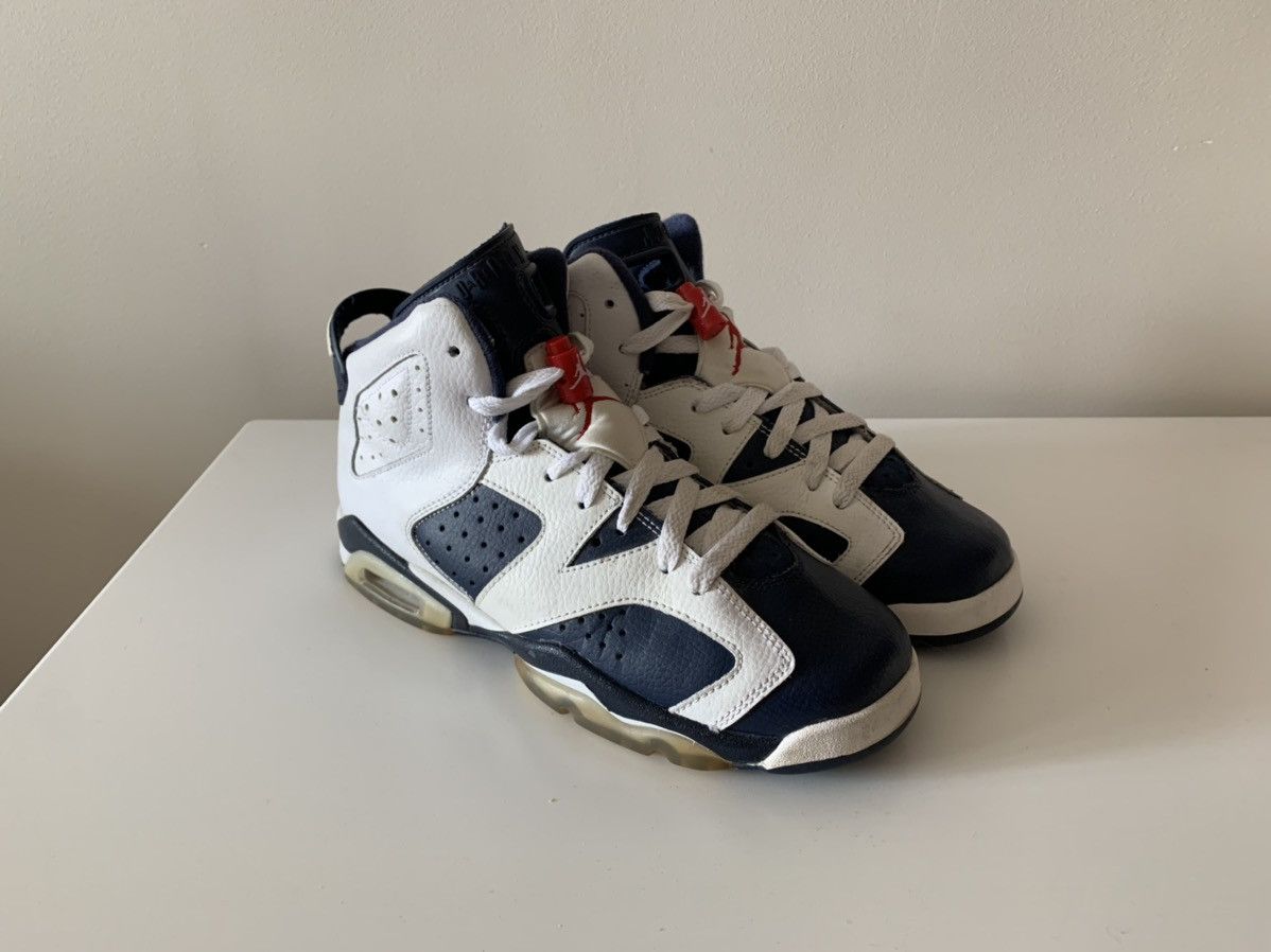 Jordan Brand × Nike × Vintage Air Jordan 6 Retro GS Olympic 2012 Size US 6.5 / EU 39-40 - 2 Thumbnail
