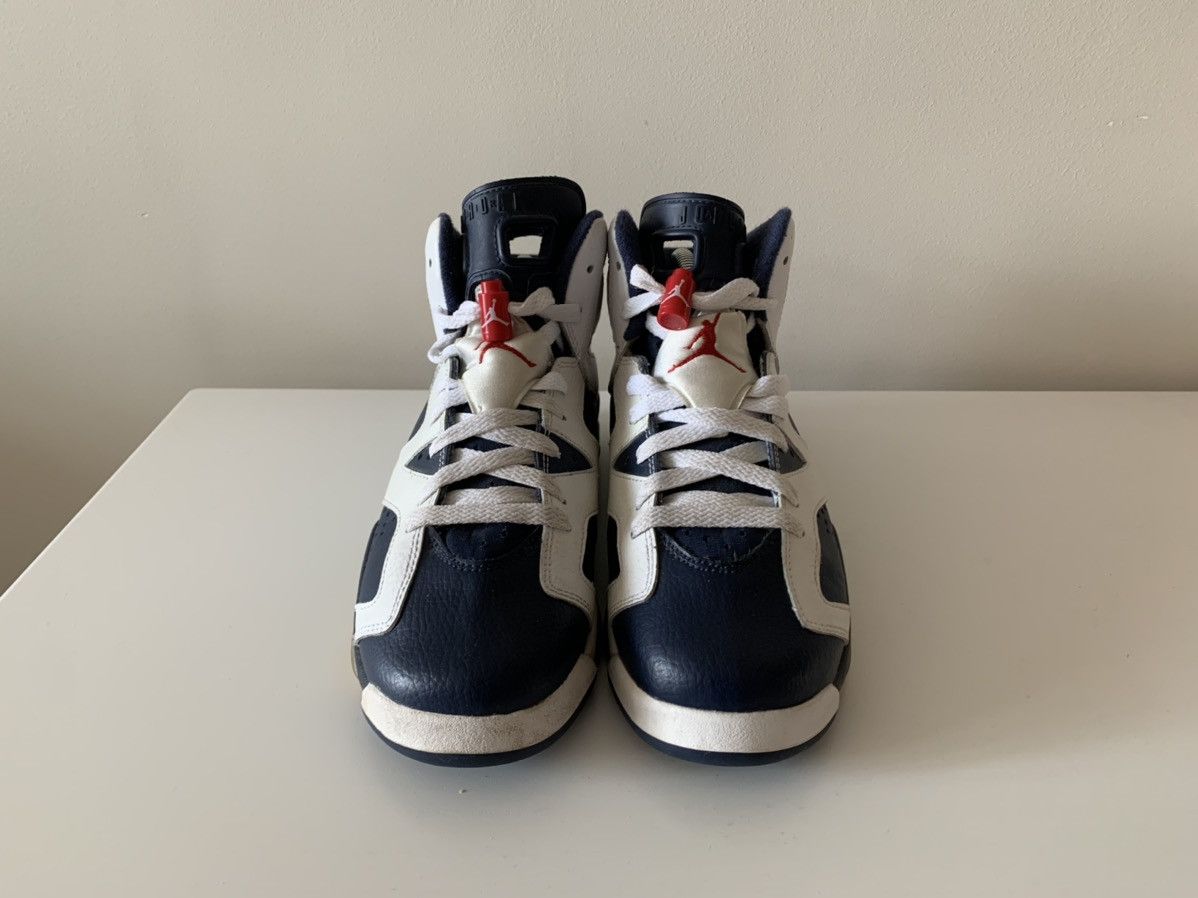 Jordan Brand × Nike × Vintage Air Jordan 6 Retro GS Olympic 2012 Size US 6.5 / EU 39-40 - 3 Thumbnail