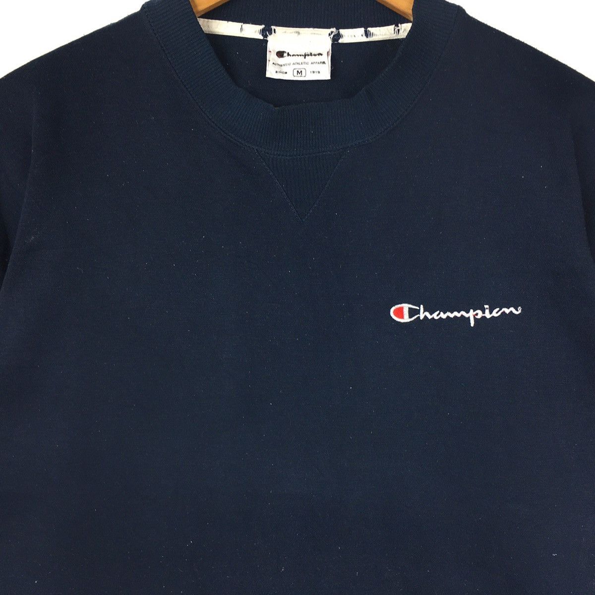 Champion Vintage CHAMPION STREETWEAR Script Logo Blue Sweatshirt Size US M / EU 48-50 / 2 - 2 Thumbnail
