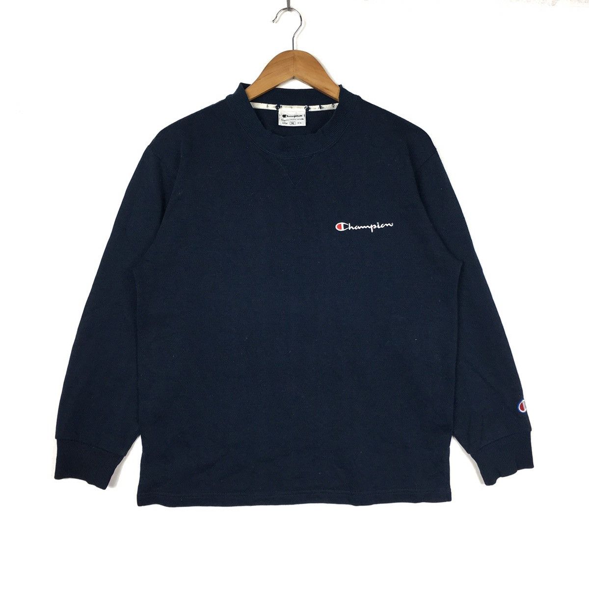 Champion Vintage CHAMPION STREETWEAR Script Logo Blue Sweatshirt Size US M / EU 48-50 / 2 - 1 Thumbnail