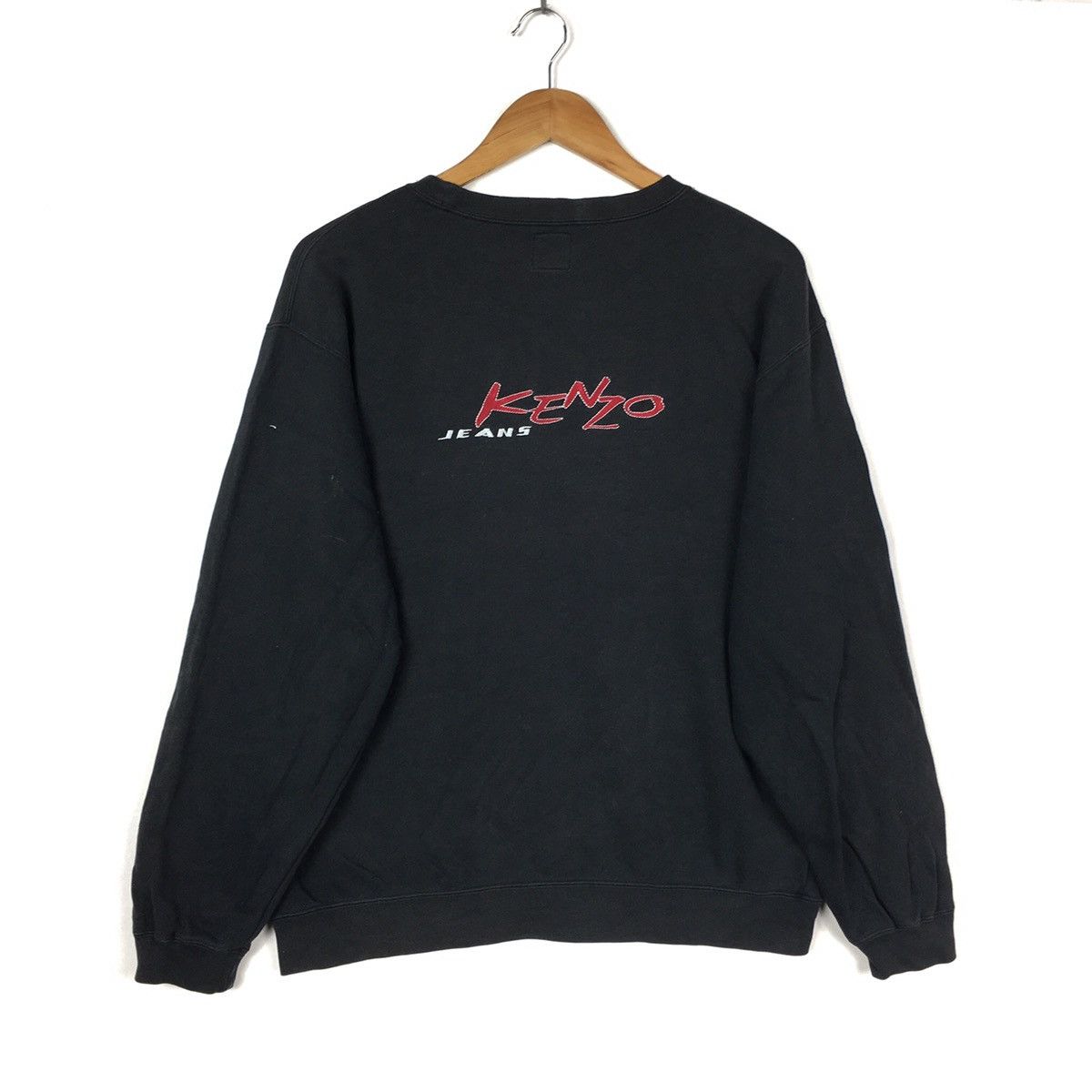 Kenzo Vintage KENZO JEANS Small LogoFrench DesignerBlackSweatshirt Size US L / EU 52-54 / 3 - 4 Thumbnail