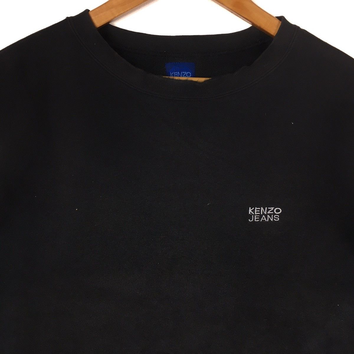 Kenzo Vintage KENZO JEANS Small LogoFrench DesignerBlackSweatshirt Size US L / EU 52-54 / 3 - 2 Thumbnail