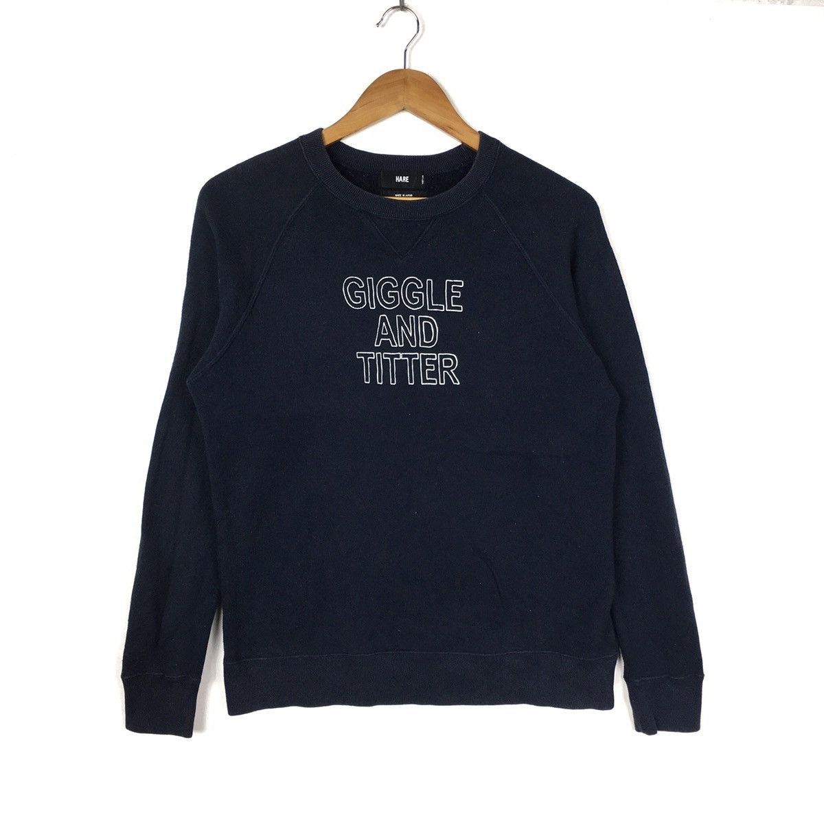 HARE HARE Giggle and Titter Japanese Brand Black Sweatshirt Size US M / EU 48-50 / 2 - 1 Thumbnail