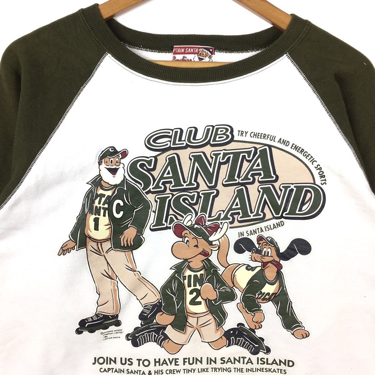 Vintage CLUB SANTA ISLAND Captain Santa Sweden White Sweatshirt Size US XL / EU 56 / 4 - 2 Thumbnail