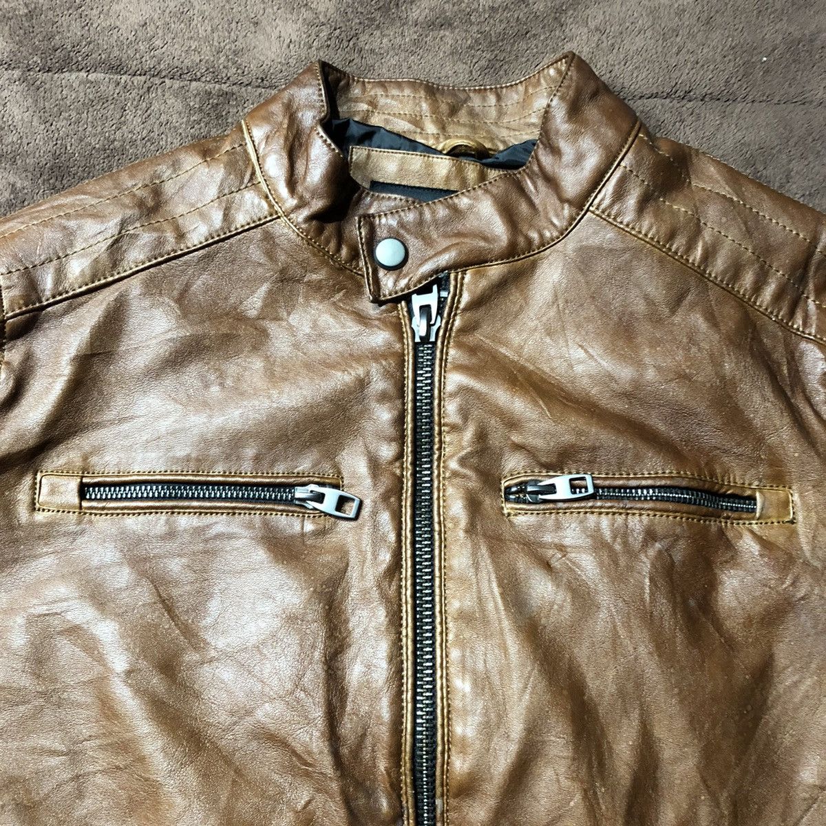 Zara Zara Man Motorcycle Jacket Size US M / EU 48-50 / 2 - 3 Thumbnail