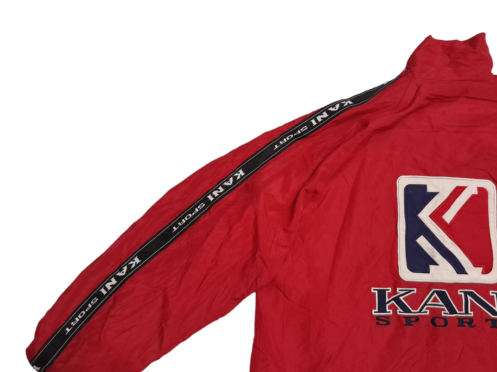 Karl Kani × Vintage 90s Karl Kani Oversized Coach Jacket Big Logo (E762) Size US L / EU 52-54 / 3 - 2 Thumbnail