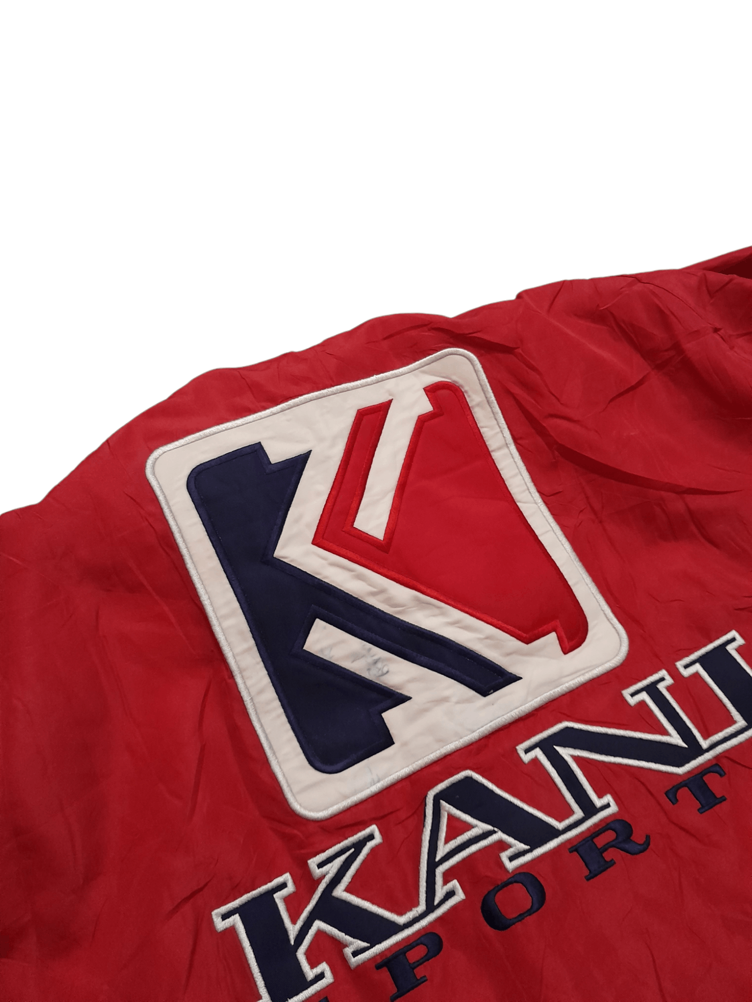 Karl Kani × Vintage 90s Karl Kani Oversized Coach Jacket Big Logo (E762) Size US L / EU 52-54 / 3 - 3 Thumbnail
