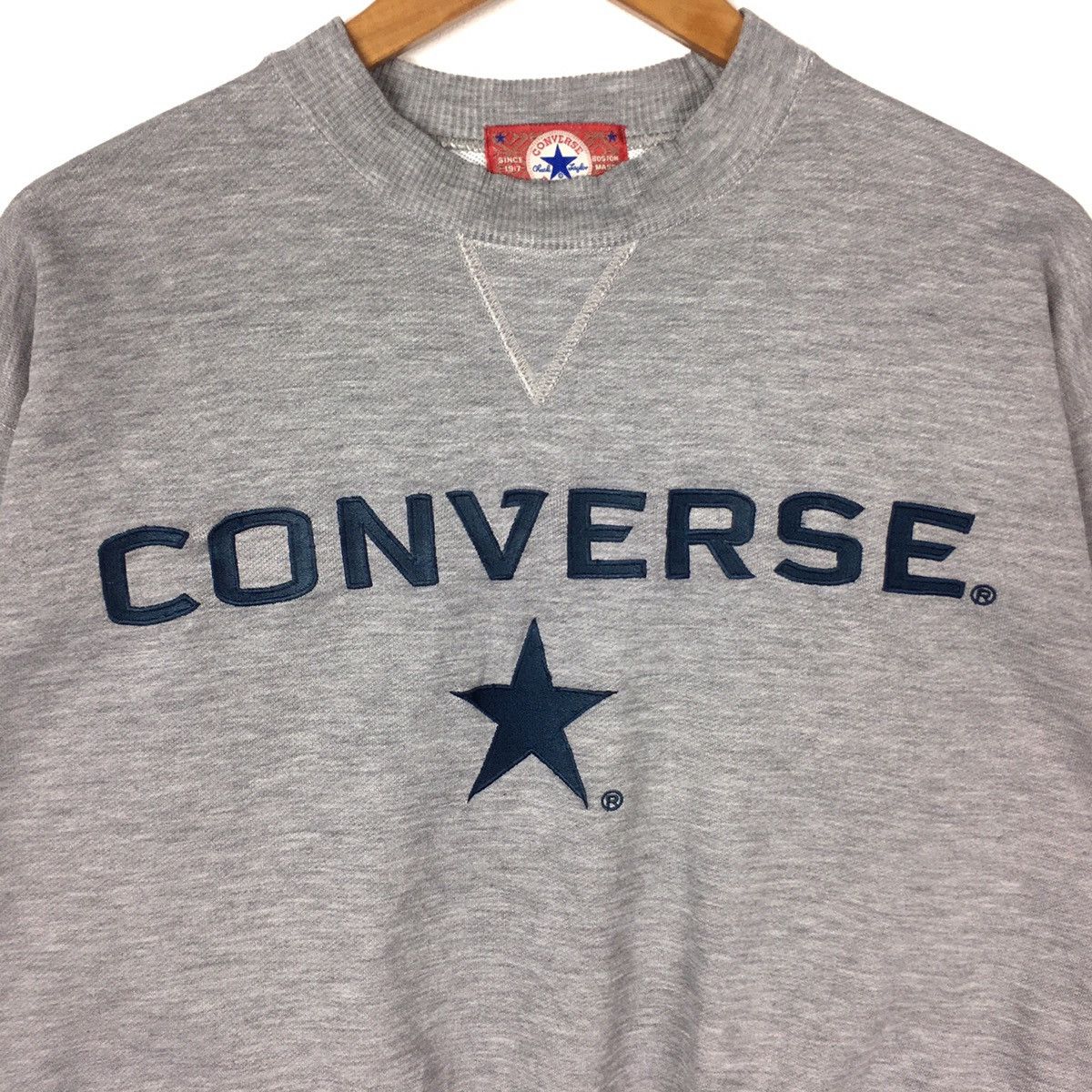 Converse Vintage CONVERSE ALL STAR Chuck Taylor Grey Sweatshirt Size US L / EU 52-54 / 3 - 2 Thumbnail