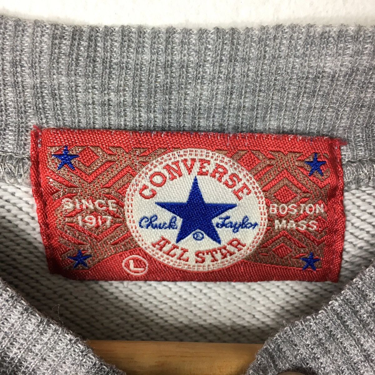 Converse Vintage CONVERSE ALL STAR Chuck Taylor Grey Sweatshirt Size US L / EU 52-54 / 3 - 3 Thumbnail