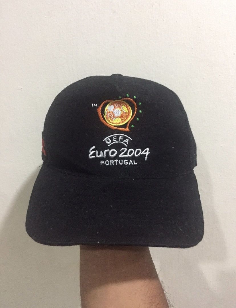 Vintage VTG EUFA EURO CUP Portugal 2004 Merchandise Hat Size ONE SIZE - 1 Thumbnail
