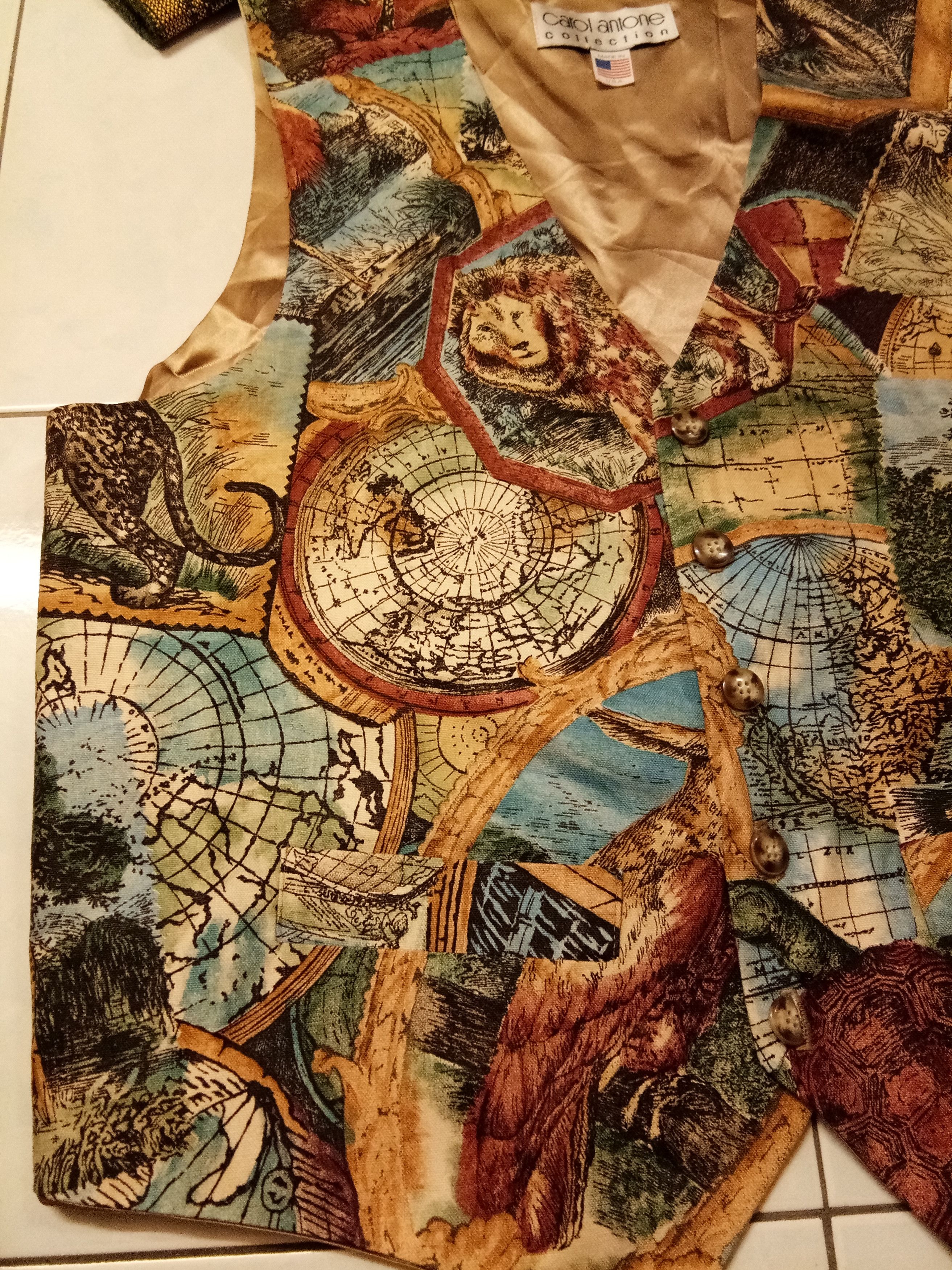 Handmade RARE DESIGN!!! VINTAGE HANDMADE by Animal Prints Vest Size US M / EU 48-50 / 2 - 7 Thumbnail