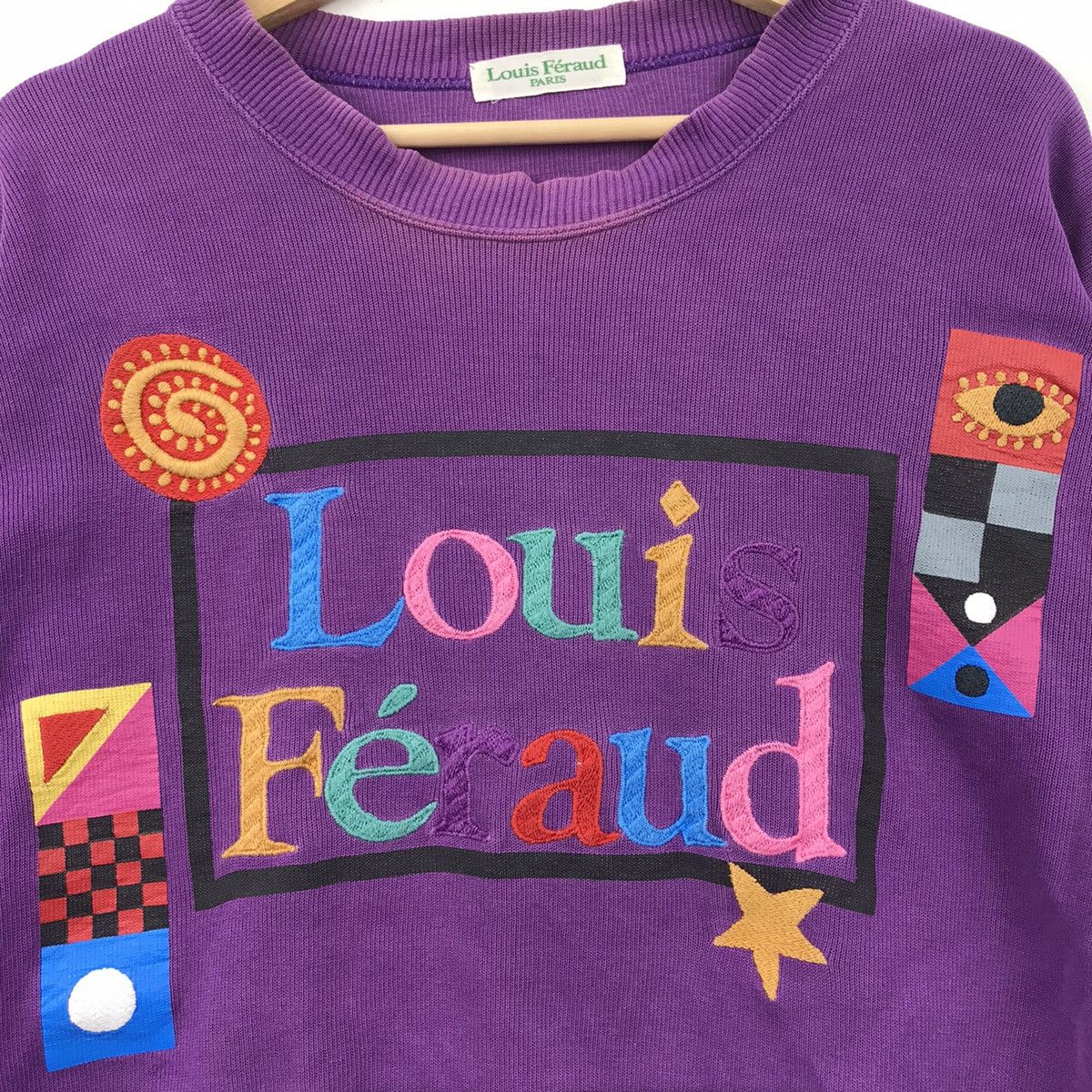 Louis Feraud LOUIS FERAUD Paris Designer Embroidered Sweatshirt Colorful Size US M / EU 48-50 / 2 - 3 Thumbnail