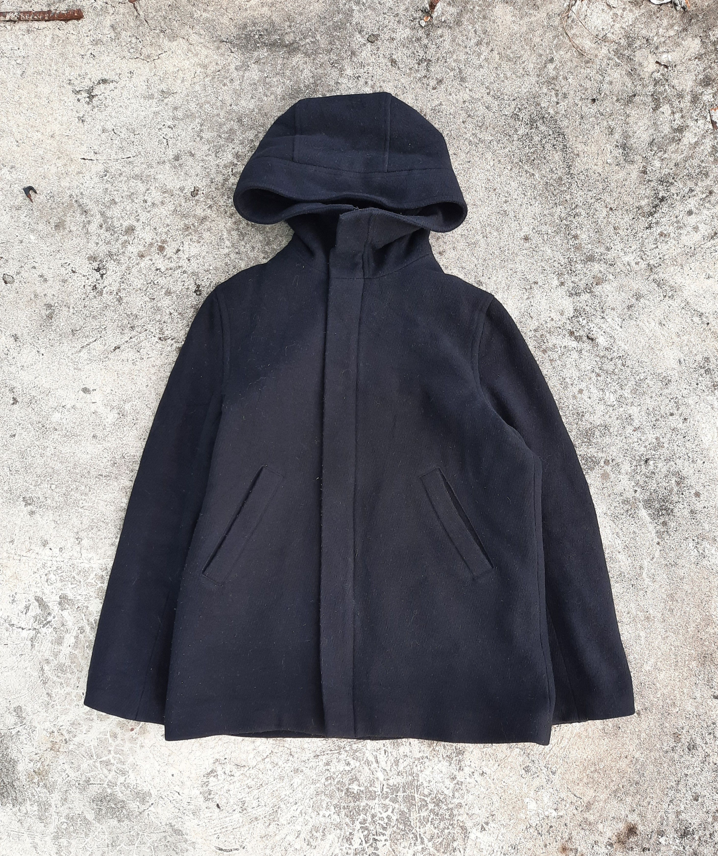 Issey Miyake × Japanese Brand × Sunao Kuwahara 1990s I.S. Sunao Kuwahara Wool Coat Jacket Size M / US 6-8 / IT 42-44 - 2 Thumbnail