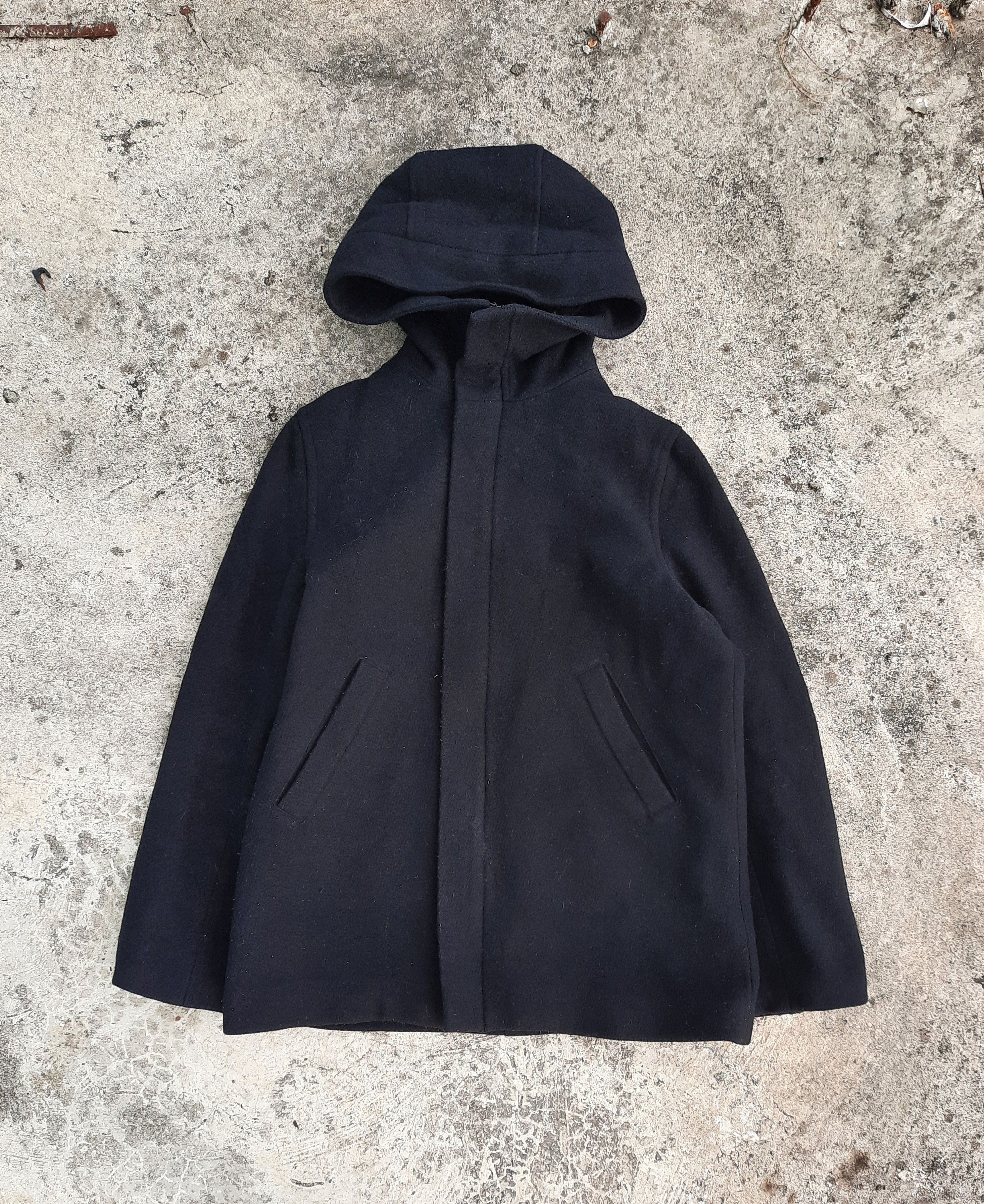 Issey Miyake × Japanese Brand × Sunao Kuwahara 1990s I.S. Sunao Kuwahara Wool Coat Jacket Size M / US 6-8 / IT 42-44 - 1 Thumbnail