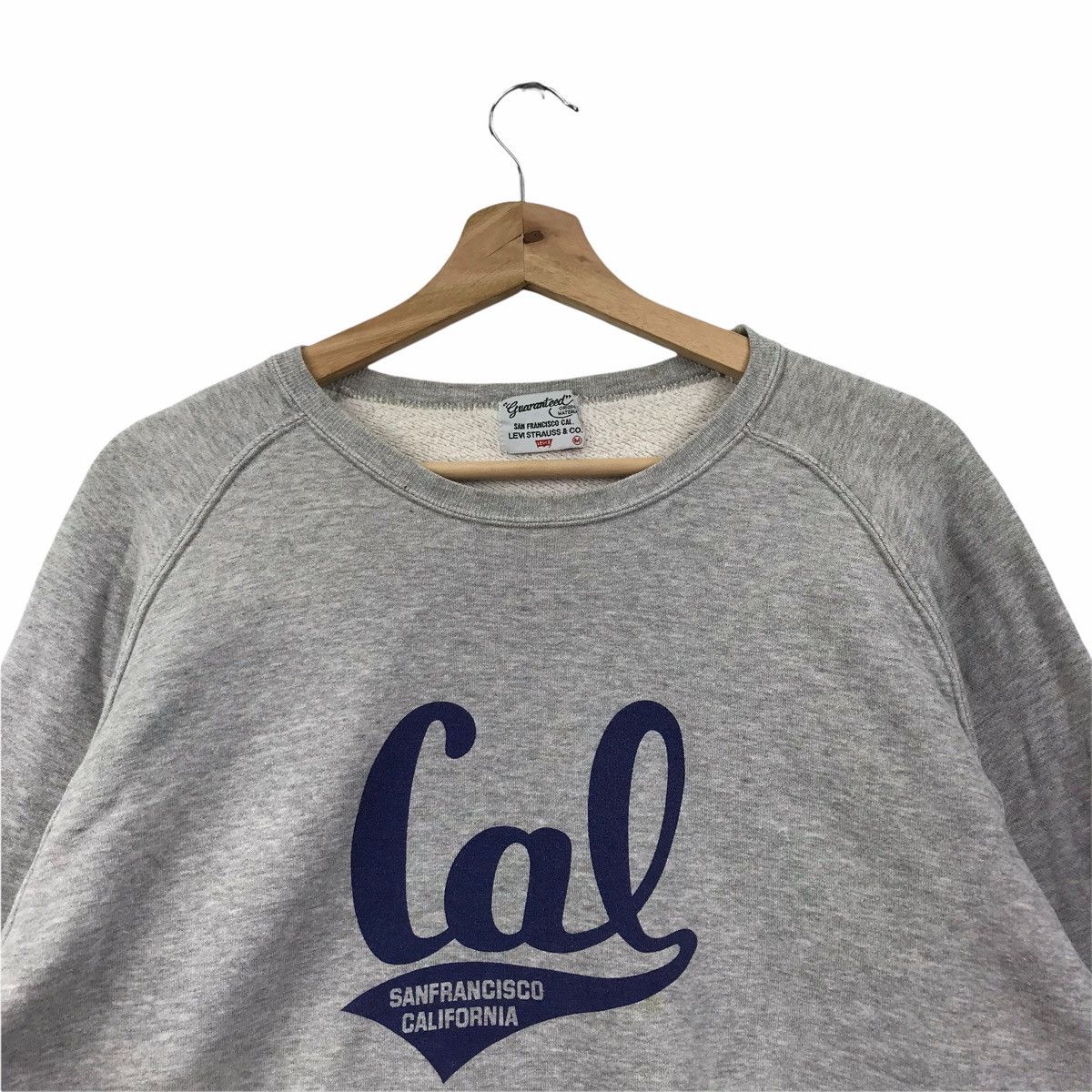 Levi's LEVIS STRAUSS & Co California Jeans Denim Grey Sweatshirt Size US M / EU 48-50 / 2 - 2 Thumbnail