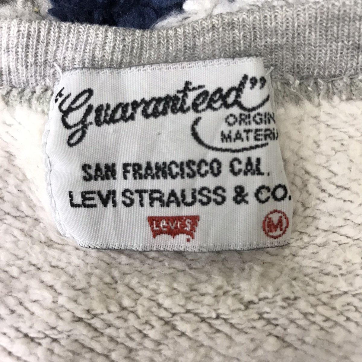 Levi's LEVIS STRAUSS & Co California Jeans Denim Grey Sweatshirt Size US M / EU 48-50 / 2 - 3 Thumbnail