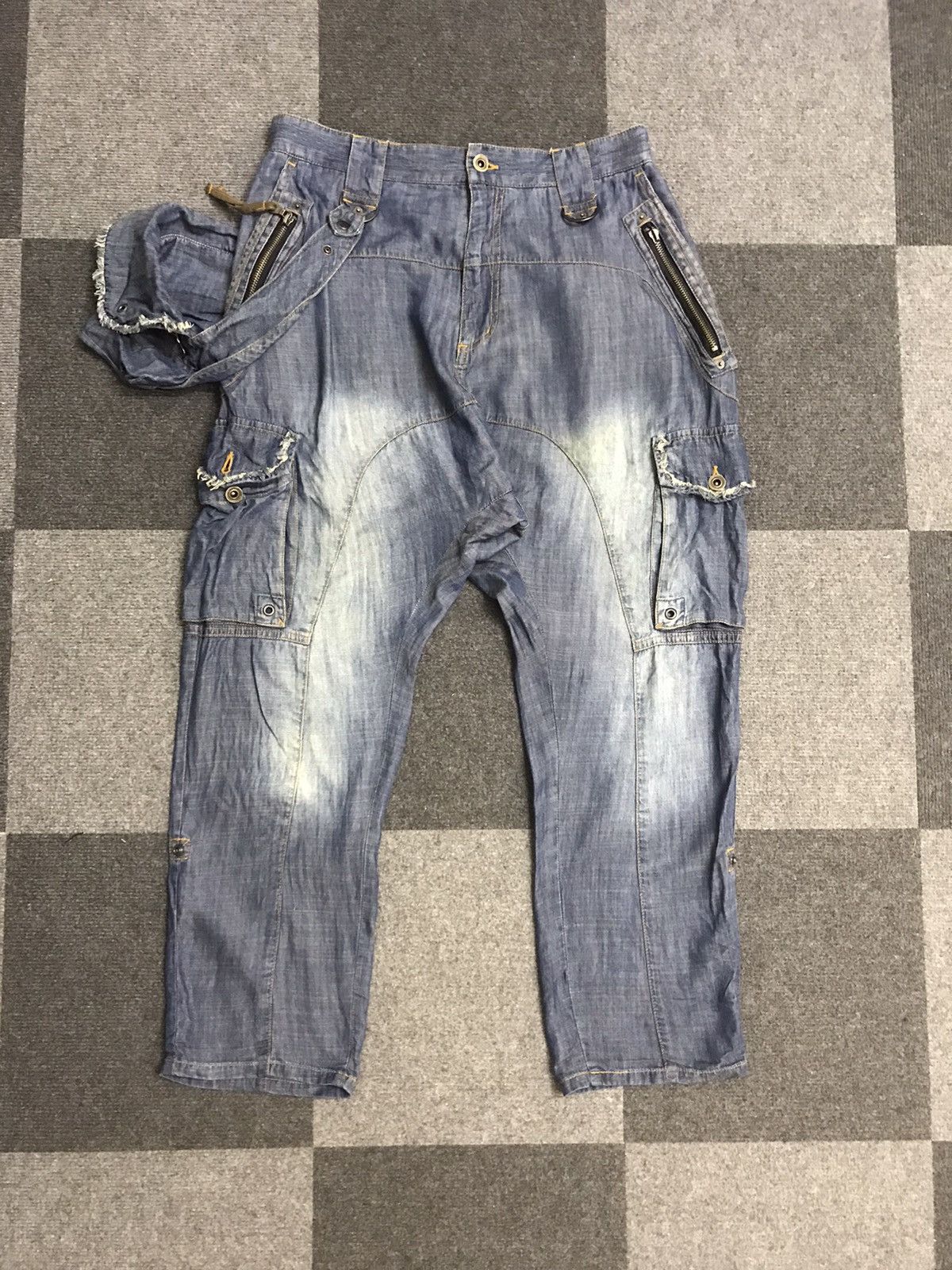 Archival Very Rare PPFM Japan Punk Harem Pant With Side Bag